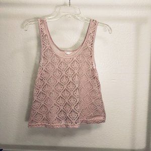 Aeropostale Sheer Sleeveless Top